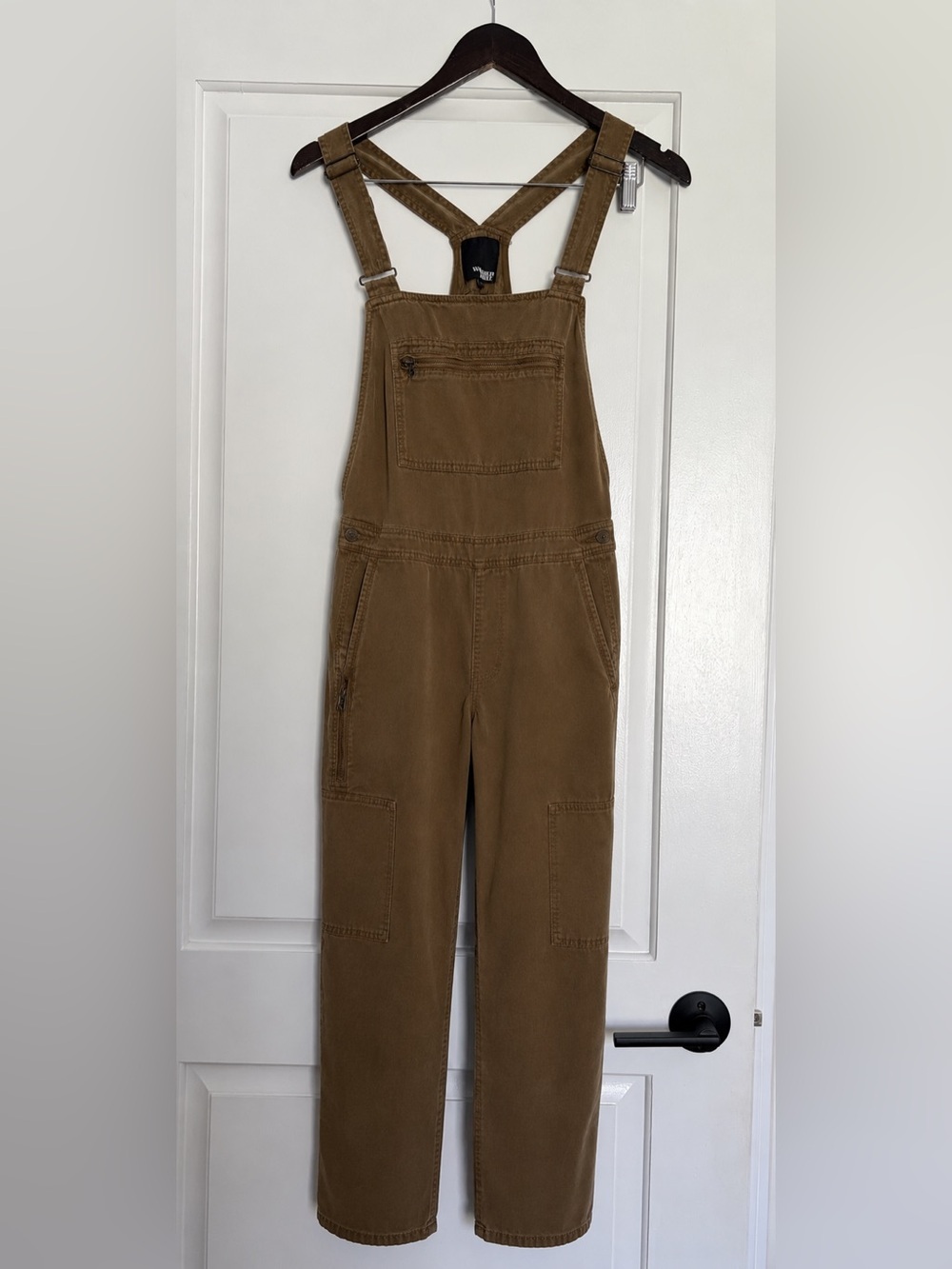 ARITZIA WILFRED FREE Army Green Cargo Overalls with Front Zip Pocket (XS)
